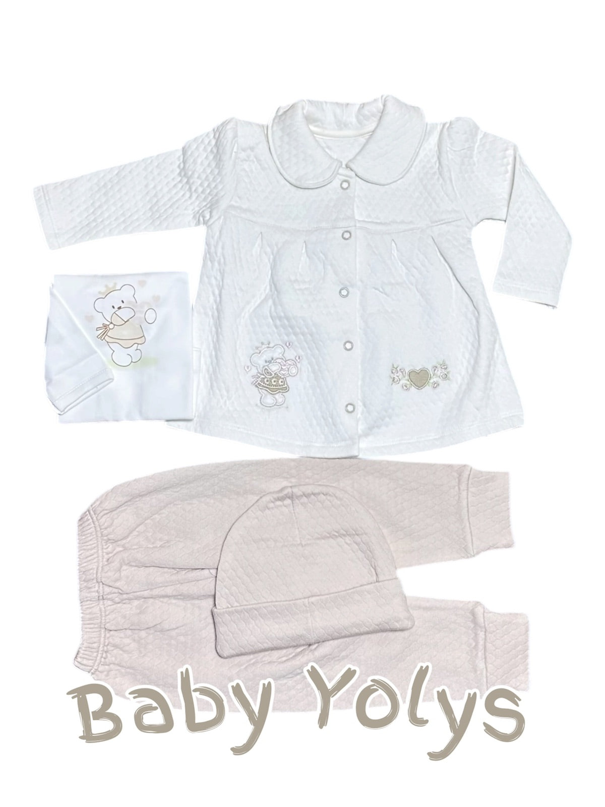Conjunto osita bordada de bebé