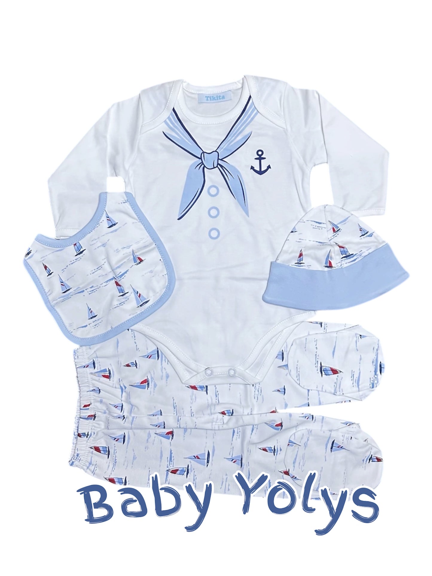 Ajuar Marinero para Niño 4pz