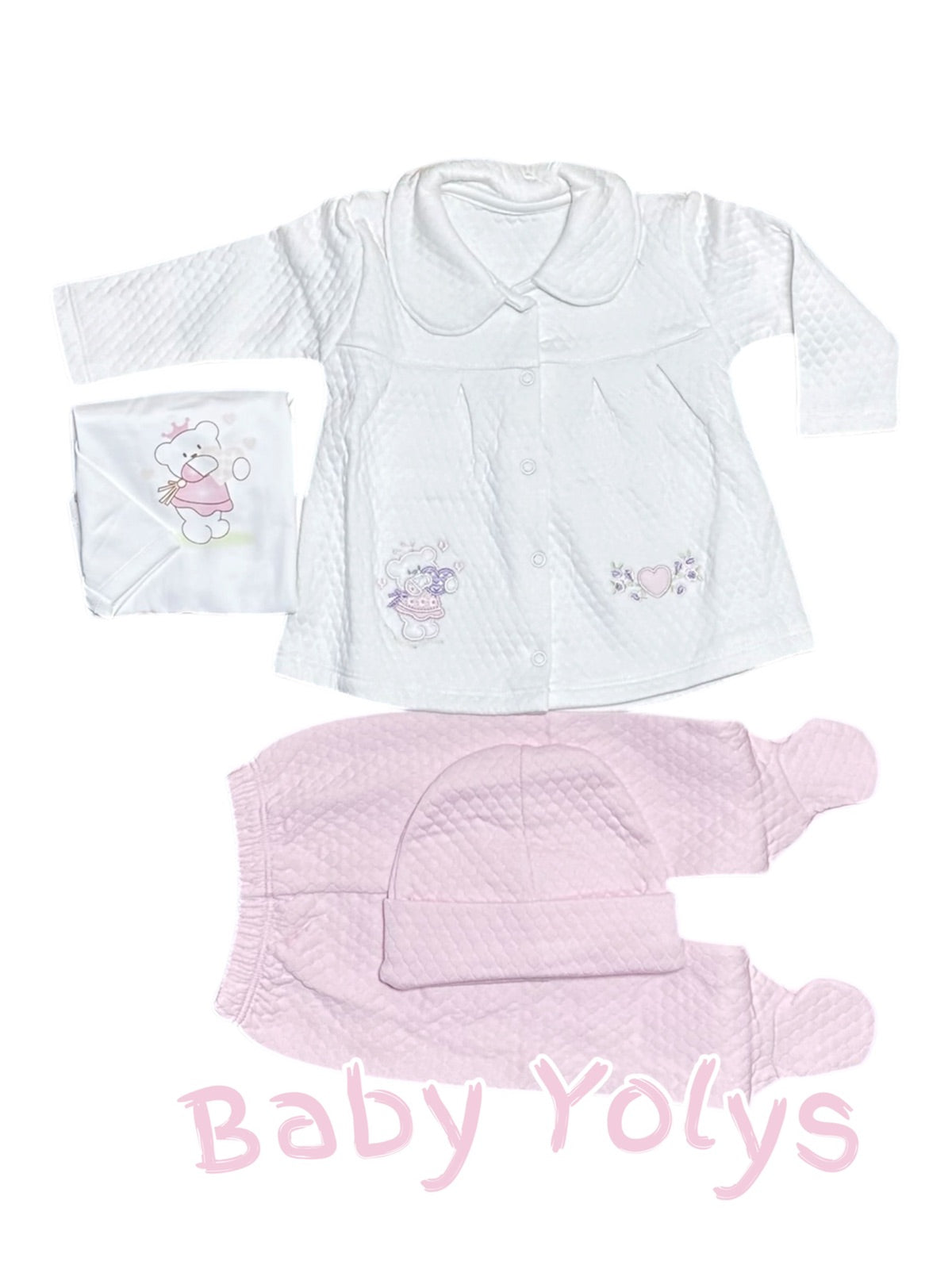 Conjunto osita bordada de bebé