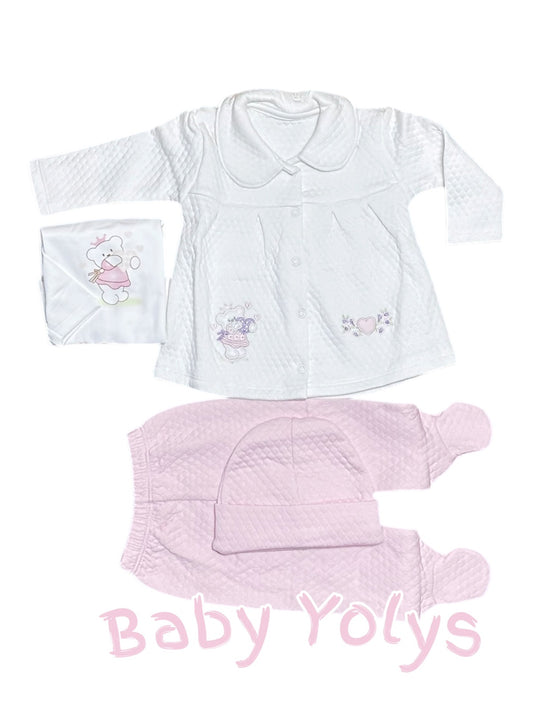 Conjunto osita bordada de bebé