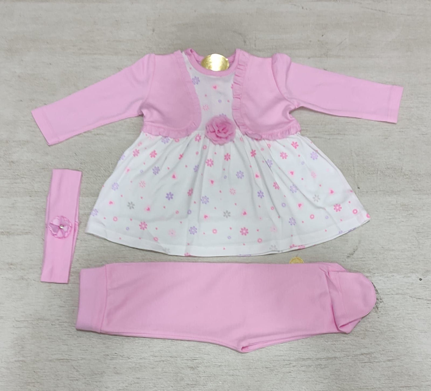 Vestido + panty + cintillo