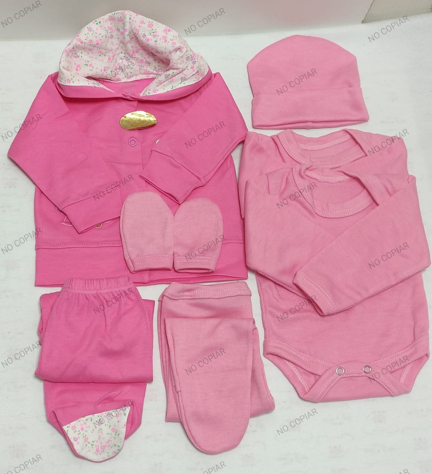 Conjunto 5 pz Rosado